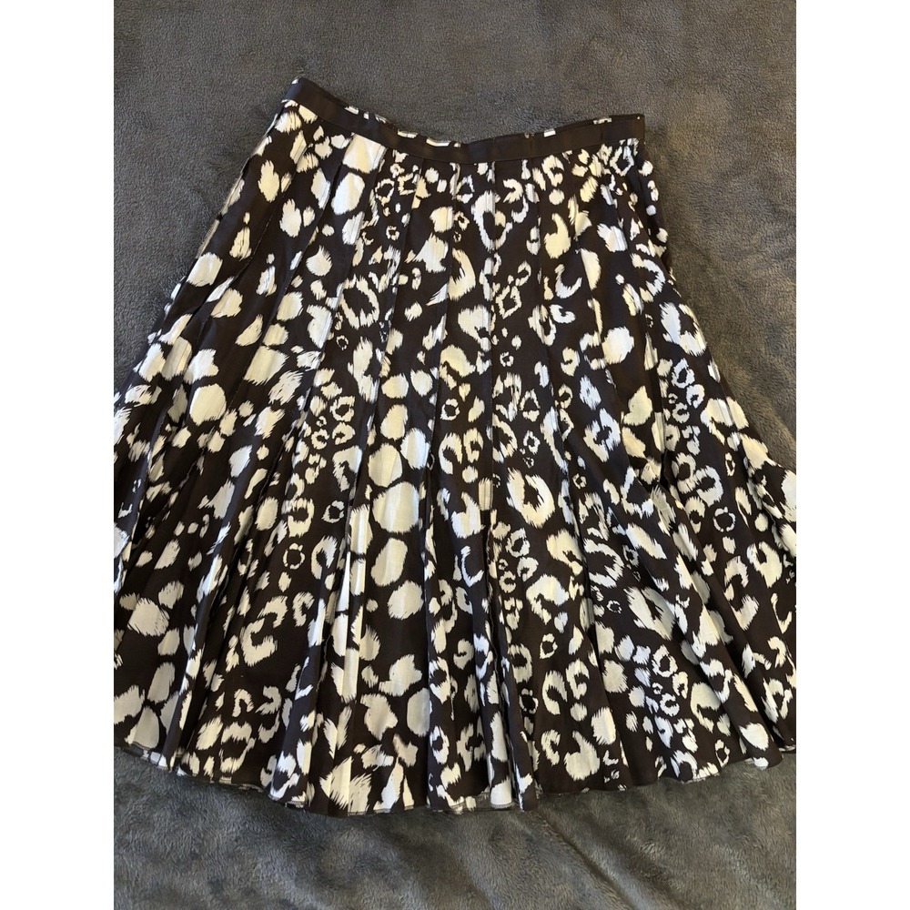 Focus 2000 Women's Cotton Skirt.‎ Exposed Hem. Vintage. Brown. 6.